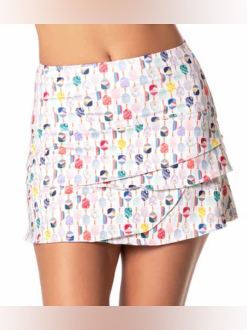 New Lucky In Love Paddle Up 14 Inch Womens Tennis Pickleball Skirt Sz M